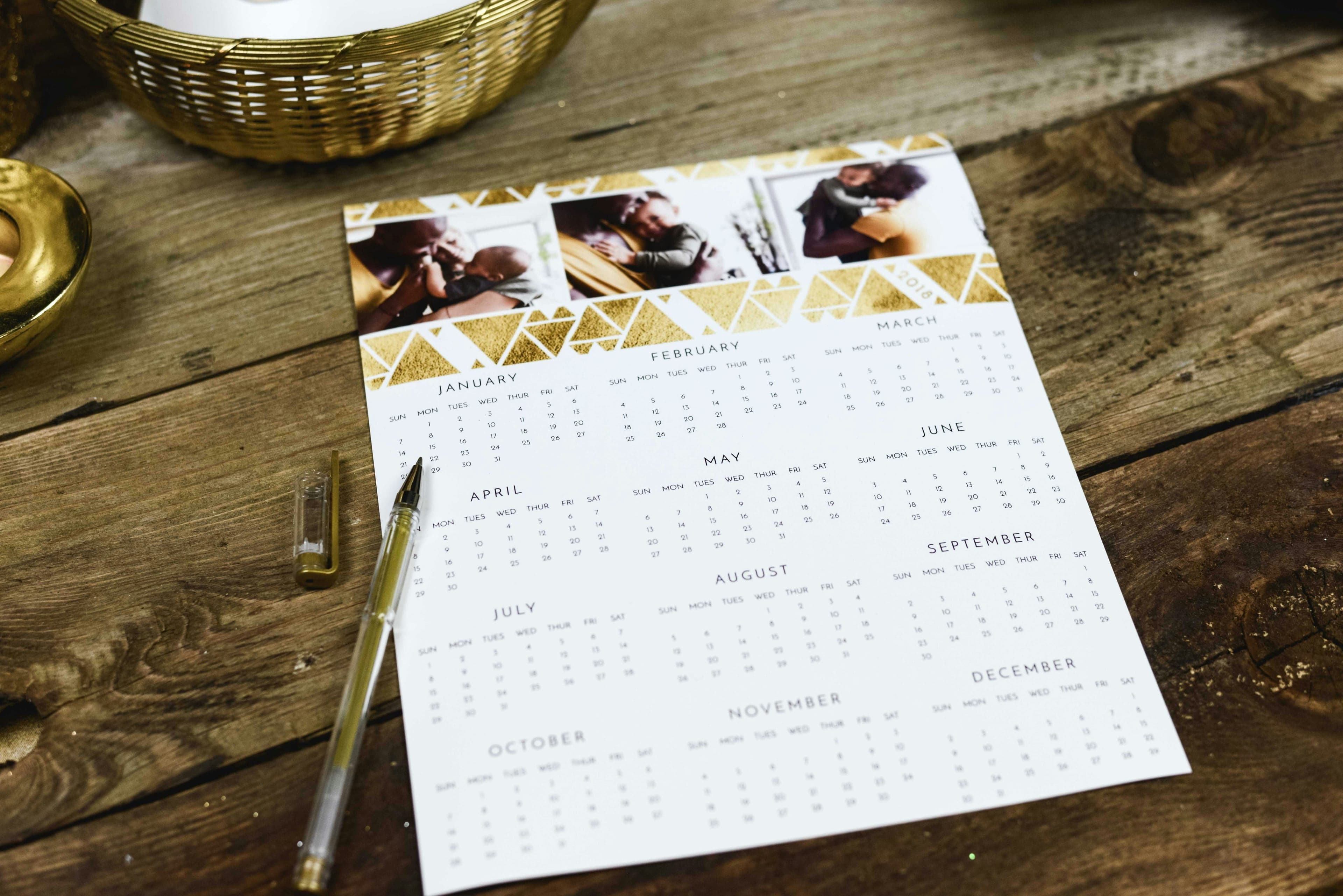 Rétroplanning de mariage sur un calendrier de préparation